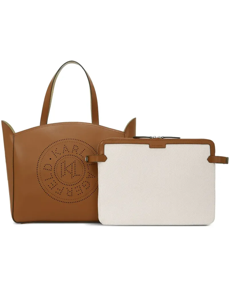 Karl Lagerfeld K/Circle Tote Bag - Braun Braun