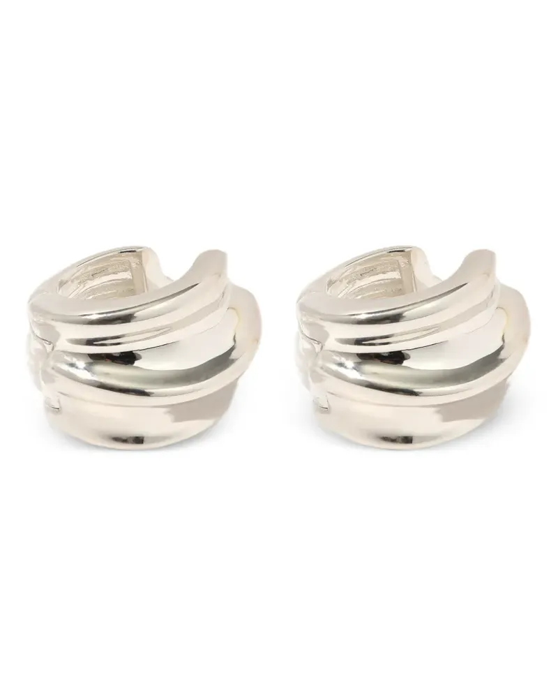 OTIUMBERG Kleine Wave Ohrringe - Silber Silber