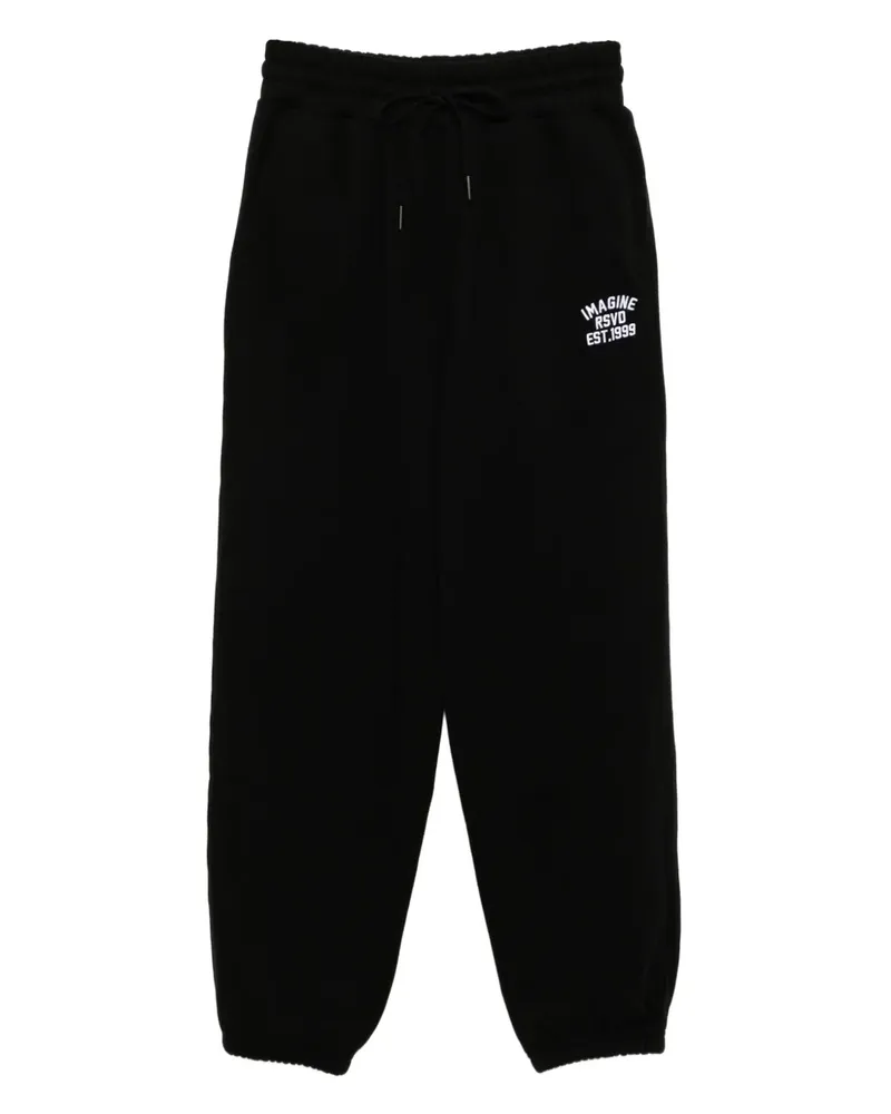 Izzue Jogginghose mit Logo-Stickerei - Schwarz Schwarz