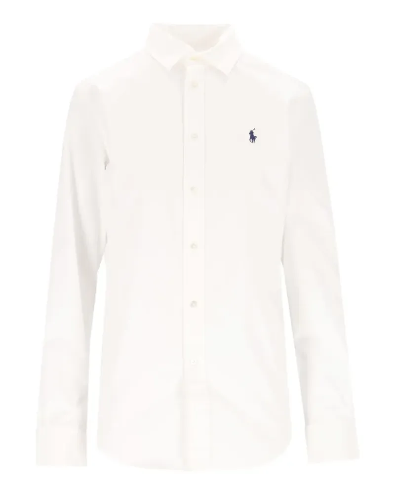 Ralph Lauren Hemd mit Pony-Stickerei - Weiß Weiß