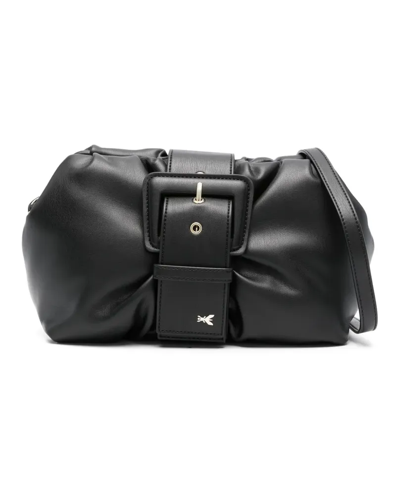 Patrizia Pepe Schultertasche mit Schnalle - Schwarz Schwarz