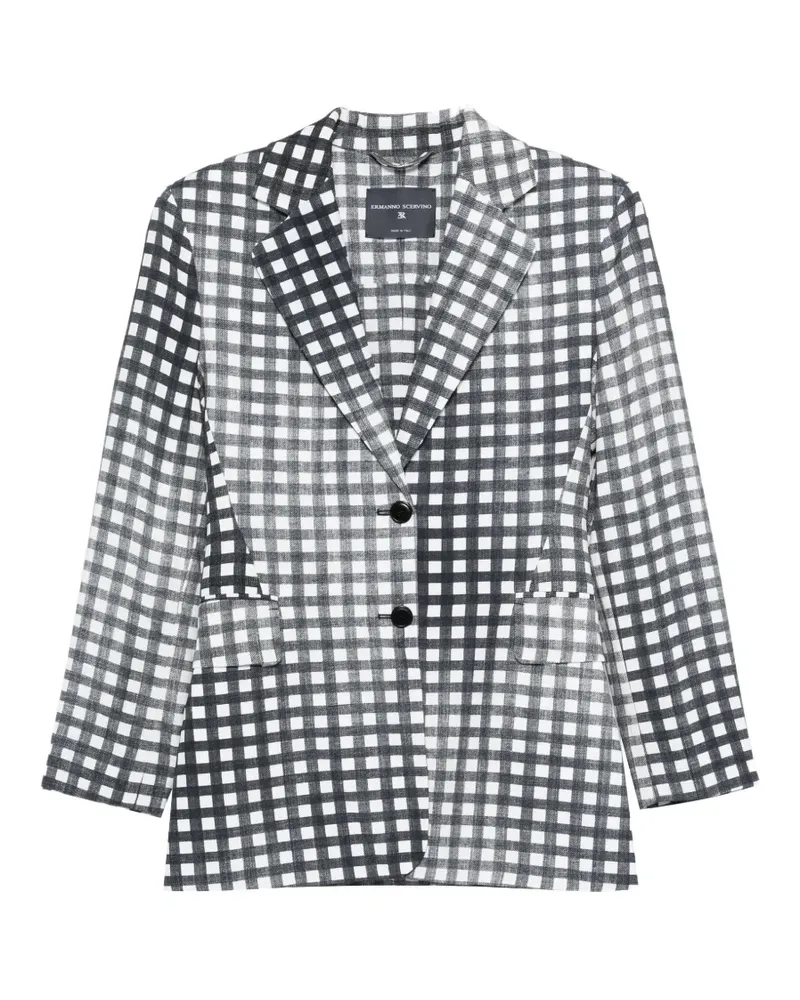 Ermanno Scervino check-pattern blazer - Weiß Weiß