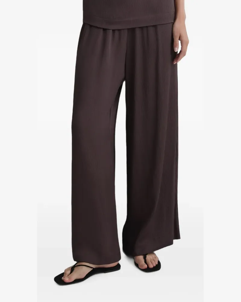 BONDI BORN Ardea hammered trousers - Braun Braun
