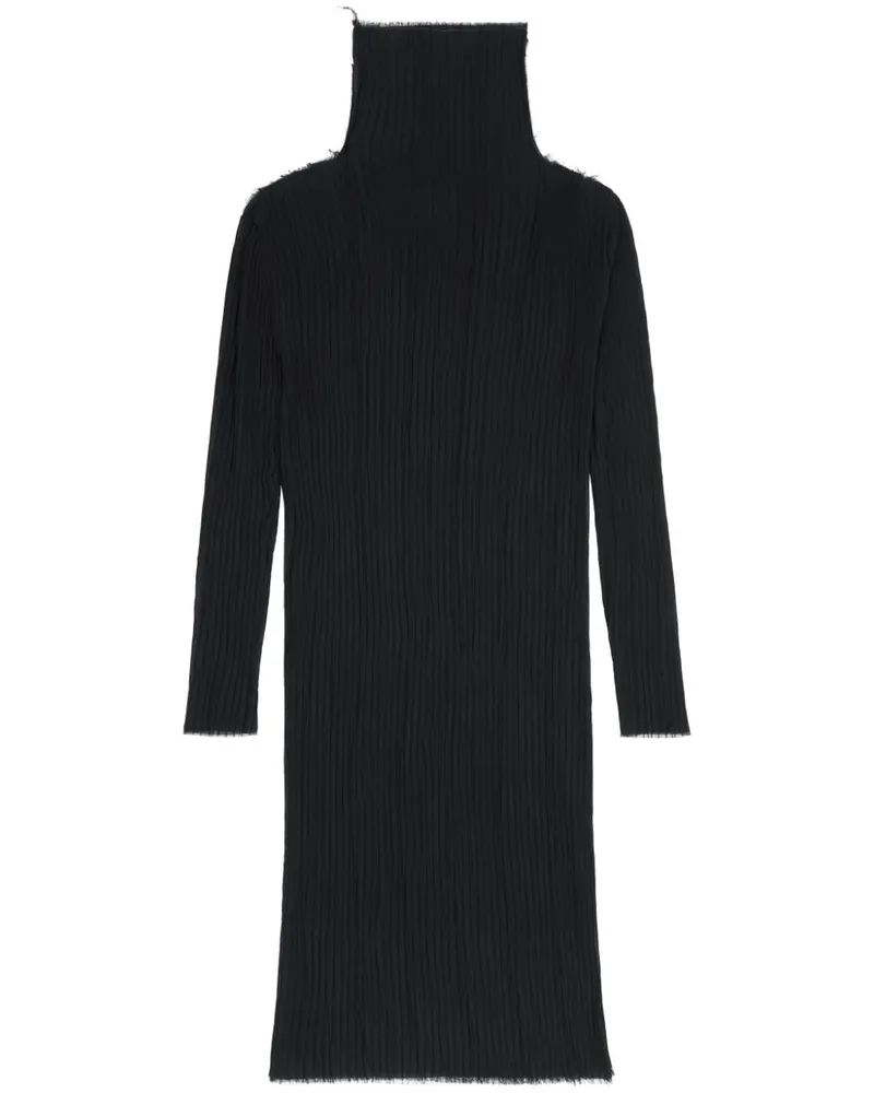 Maison Margiela Midikleid mit langen Ärmeln - Schwarz Schwarz