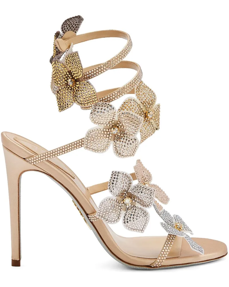 René Caovilla Floriane Sandalen 105mm - Nude Nude