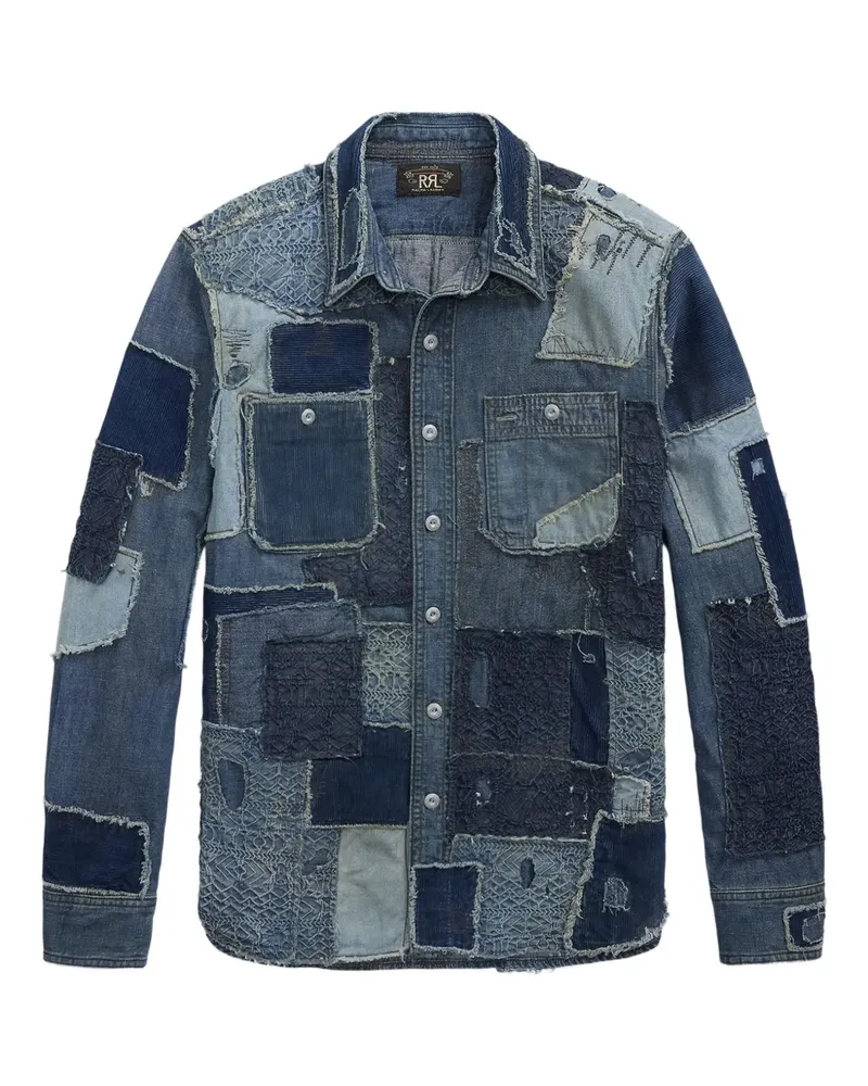 Ralph Lauren Jeanshemd im Patchwork-Look - Blau Blau