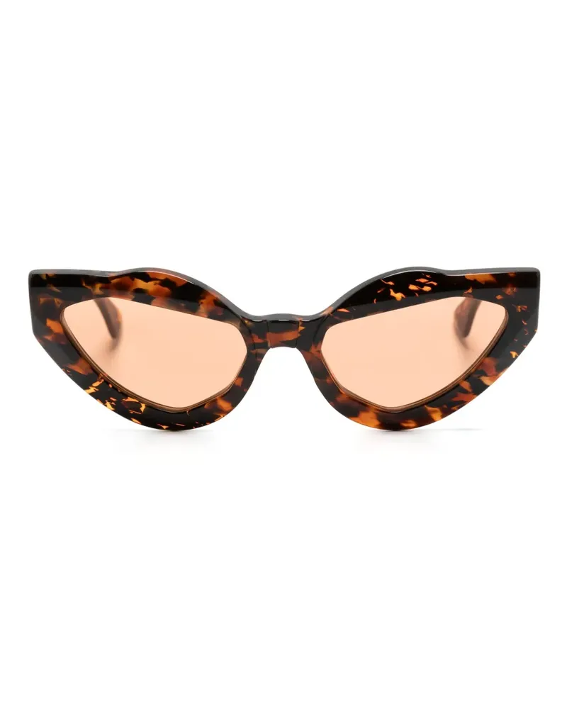 KUBORAUM Y8 Cat-Eye-Sonnenbrille - Braun Braun