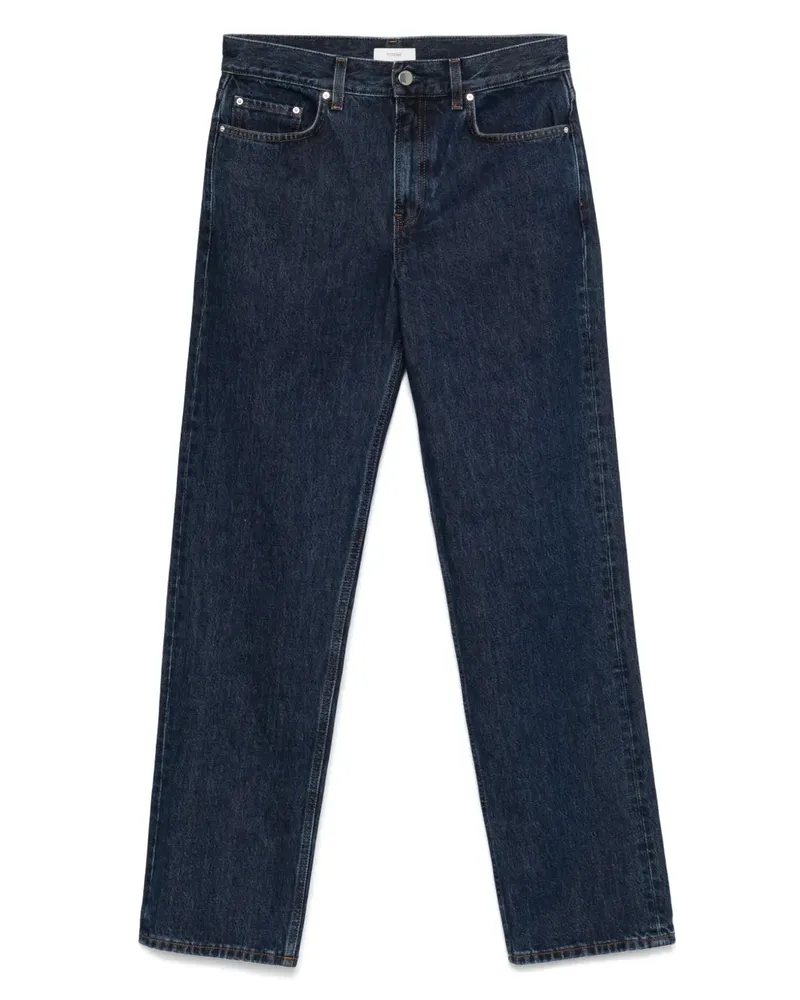 Totême Jeans mit Logo-Patch - Blau Blau