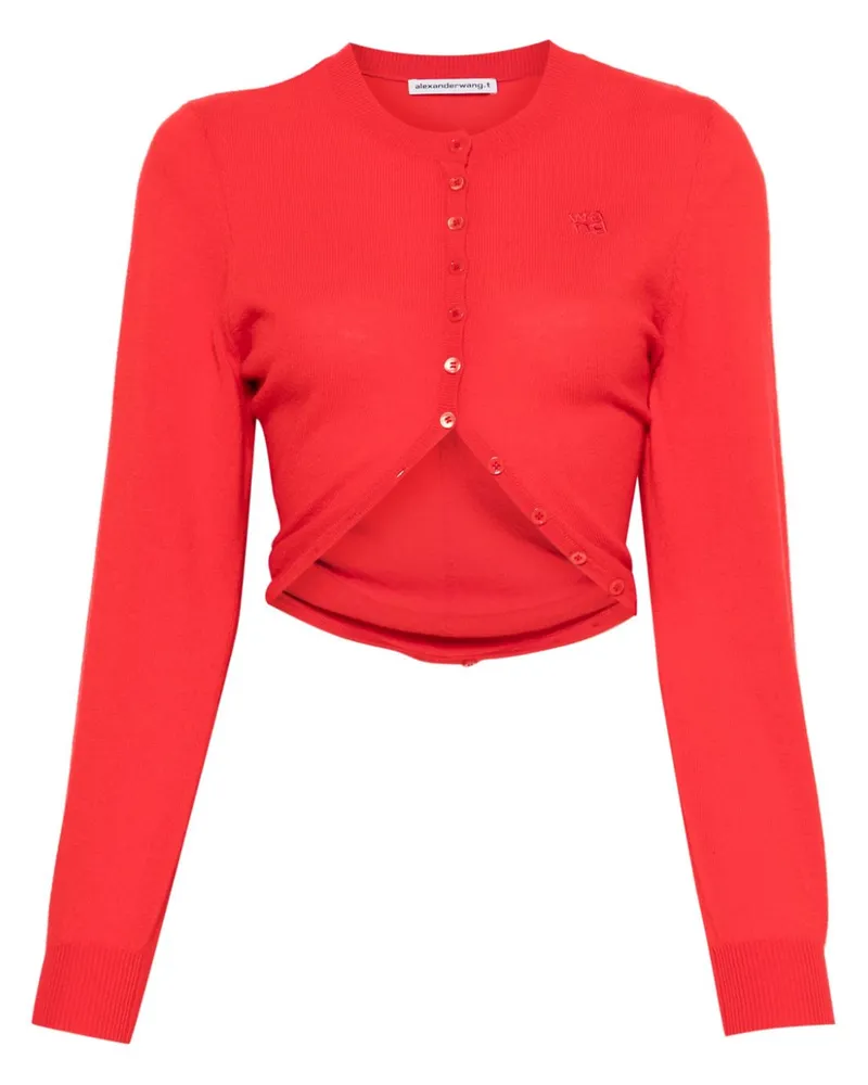Alexander Wang Cardigan mit Saumschlitz - Rot Rot