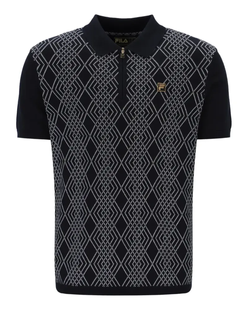 Fila Castello Poloshirt - Schwarz Schwarz