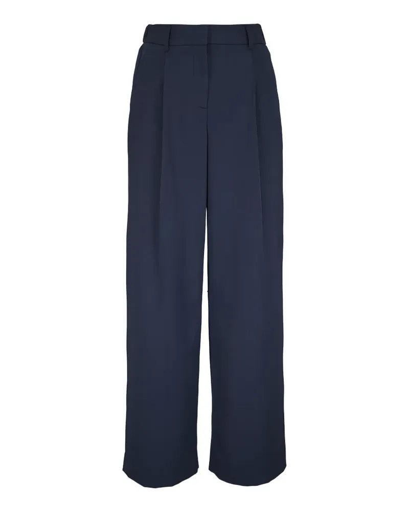 TWP Klassische Bundfaltenhose - Blau Blau