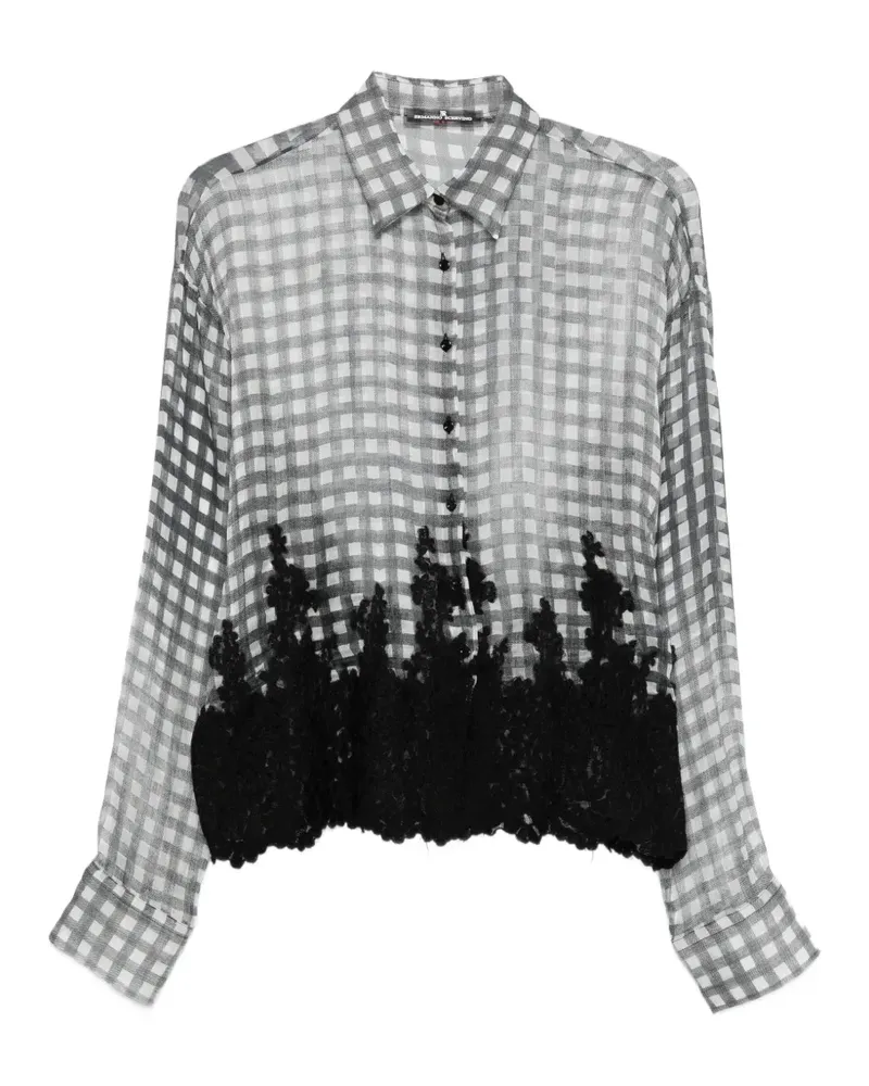 Ermanno Scervino lace-detail shirt - Schwarz Schwarz