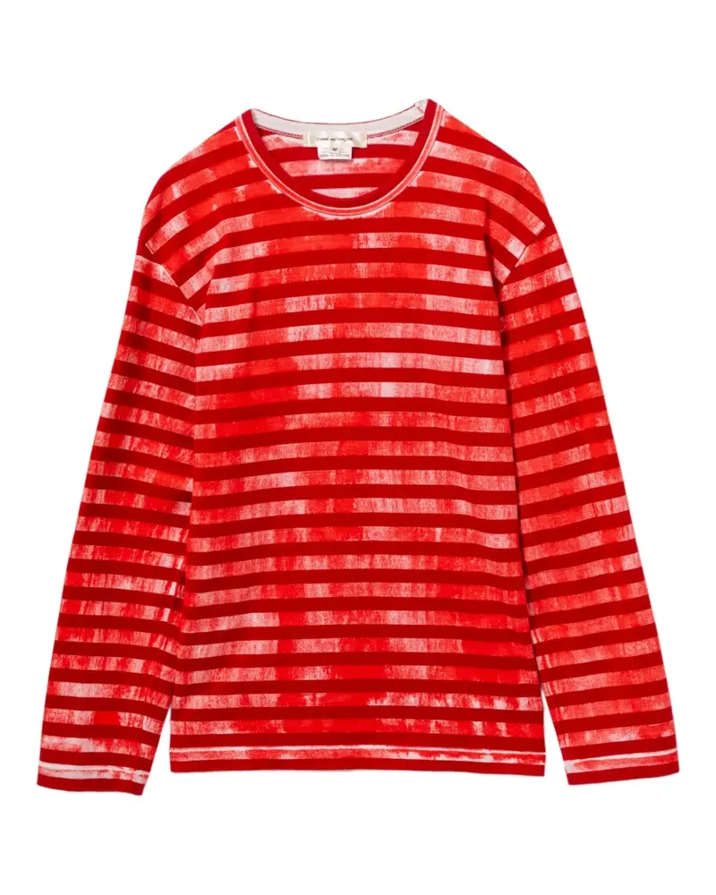Comme des Garçons striped T-shirt - Rot Rot