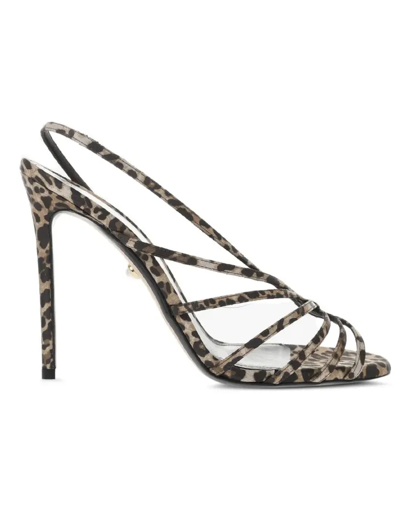Alevì Sandalen mit Animal-Print - Braun Braun