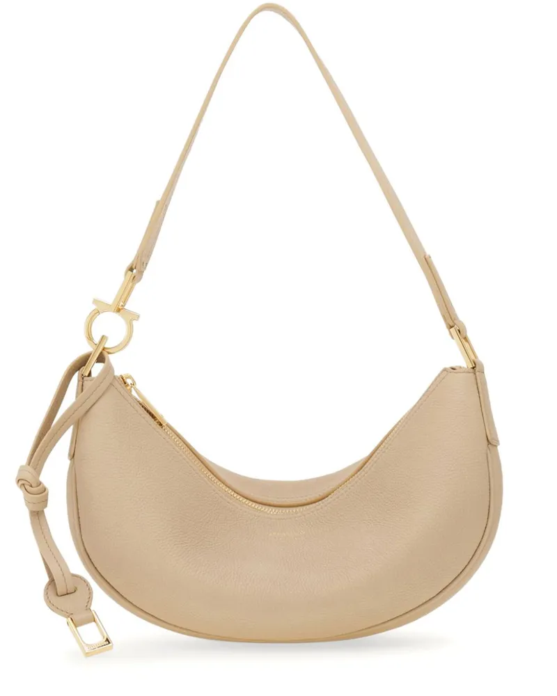 Ferragamo Kleine Schultertasche - Nude Nude