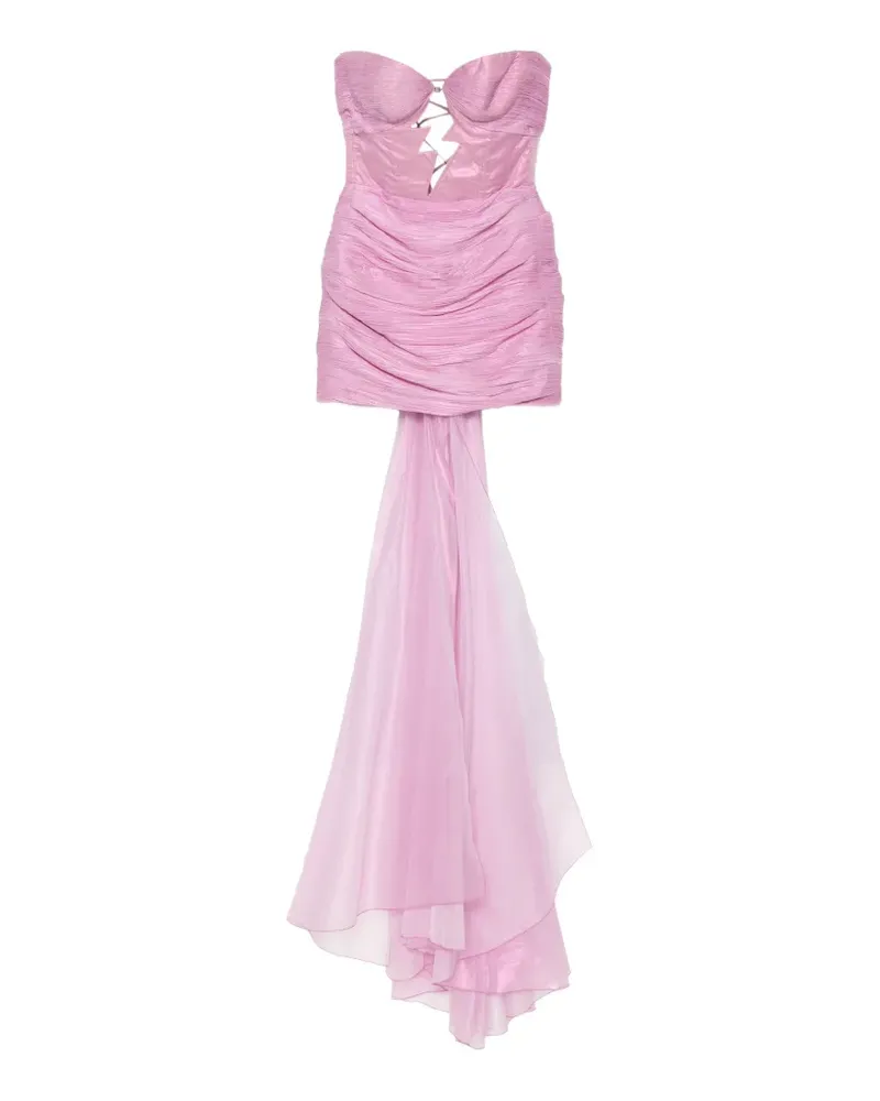 Maria Lucia Hohan Kelly lightning-bolt cut-out mini dress - Rosa Rosa