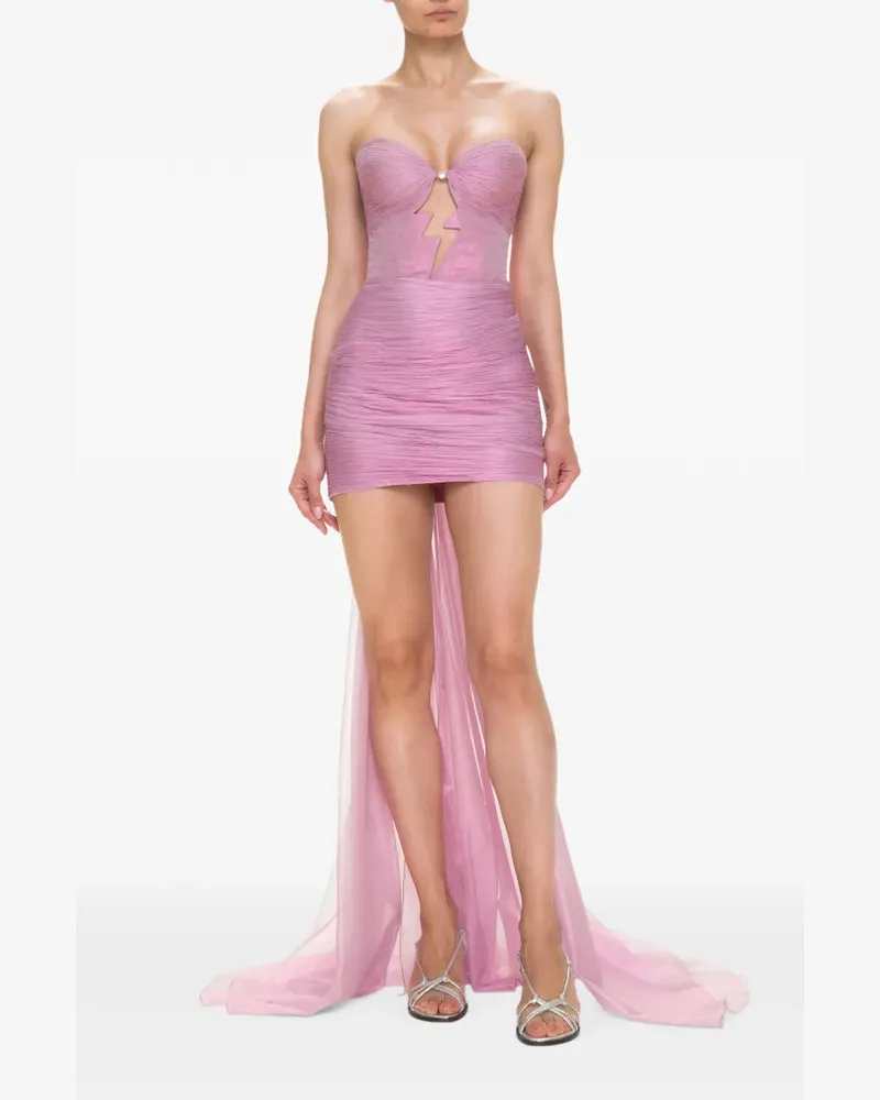 Maria Lucia Hohan Kelly Minikleid mit Cut-Out - Rosa Rosa