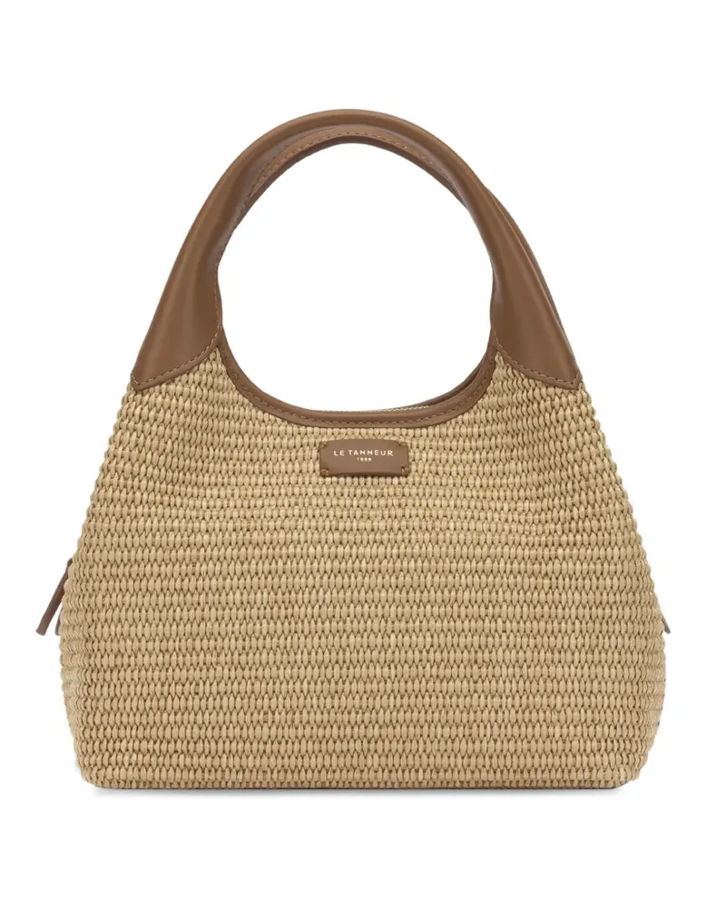 Le Tanneur smallcJuliette leather-trim tote bag - Nude Nude