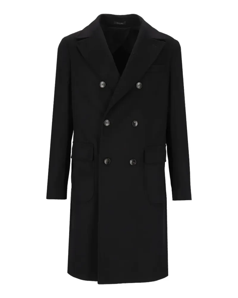 Al Duca D’Aosta 1902 Ulster double-breasted coat - Schwarz Schwarz