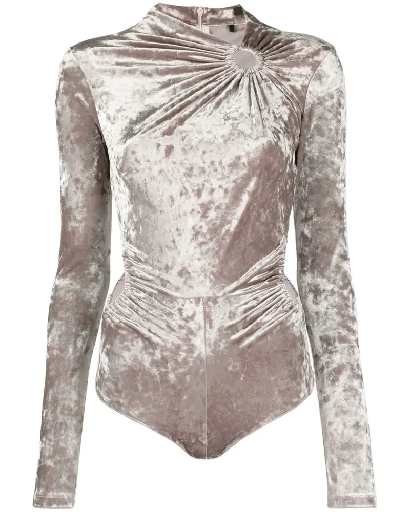 Isabel Marant Geraffter Body - Grau Grau