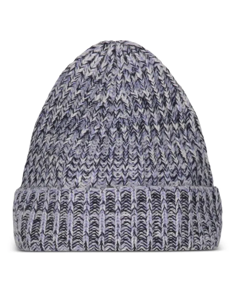Malo Gerippte Beanie aus Kaschmir - Violett Violett