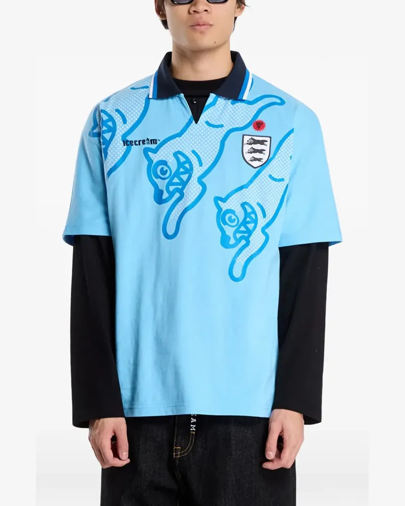 Billionaire Boys Club Running Dog T-Shirt - Blau Blau