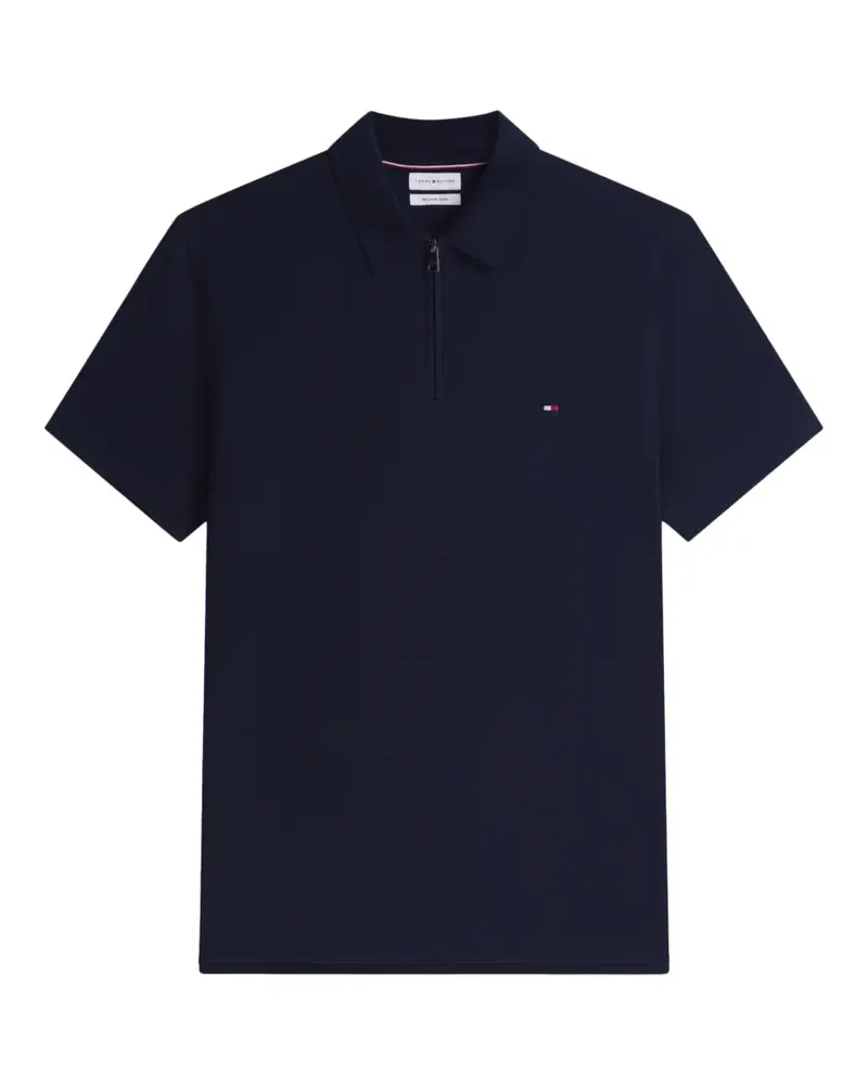 Tommy Hilfiger zip-fastening polo shirt - Blau Blau