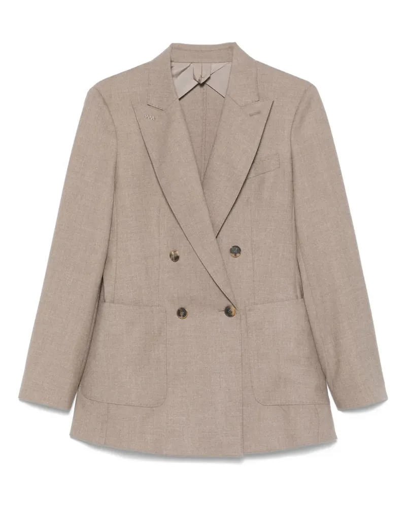 Max Mara Doppelreihiges Sakko - Braun Braun