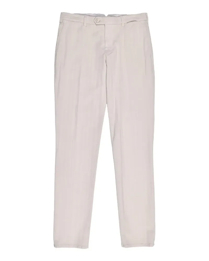 Brunello Cucinelli Italian Fit Hose mit Bügelfalten - Nude Nude