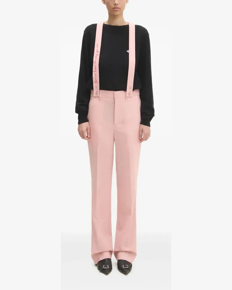 Fiorucci Hose mit besticktem Riemen - Rosa Rosa