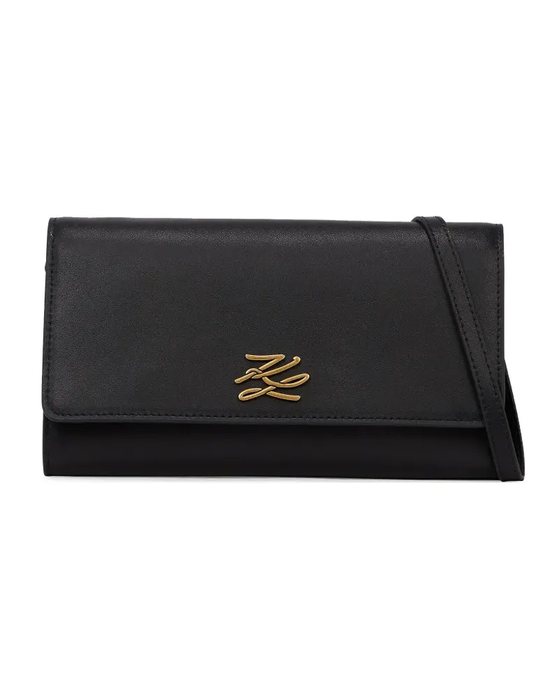 Karl Lagerfeld K/Autograph Portemonnaie - Schwarz Schwarz