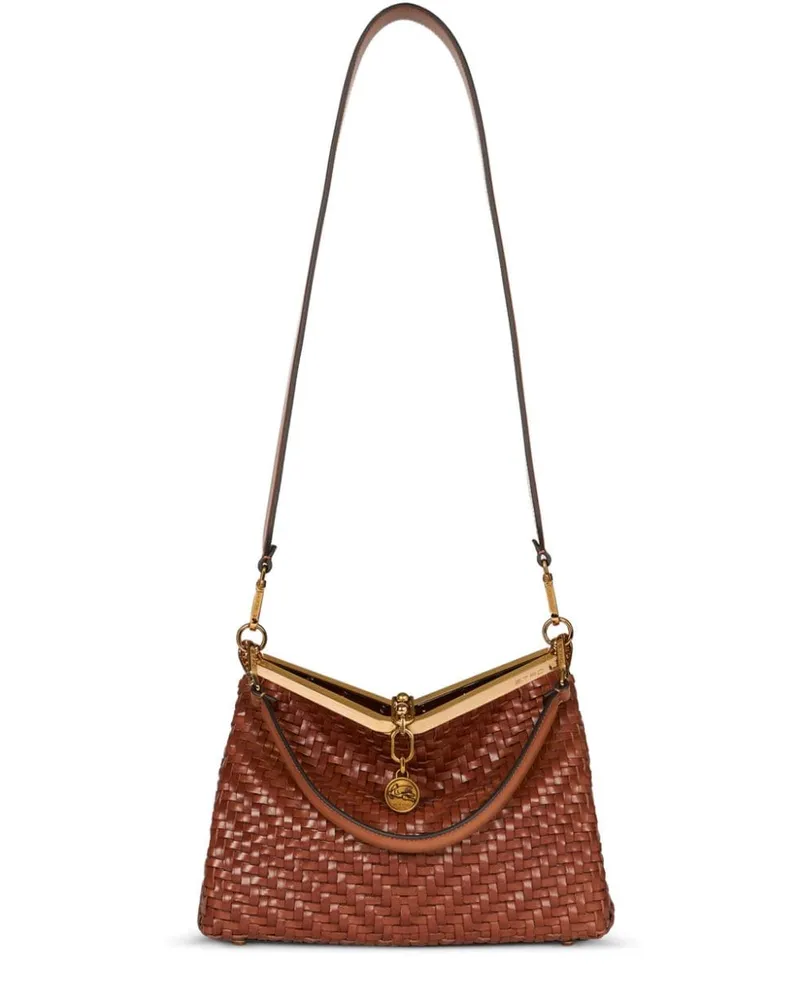 Etro Mittelgroße Vela Schultertasche - Braun Braun