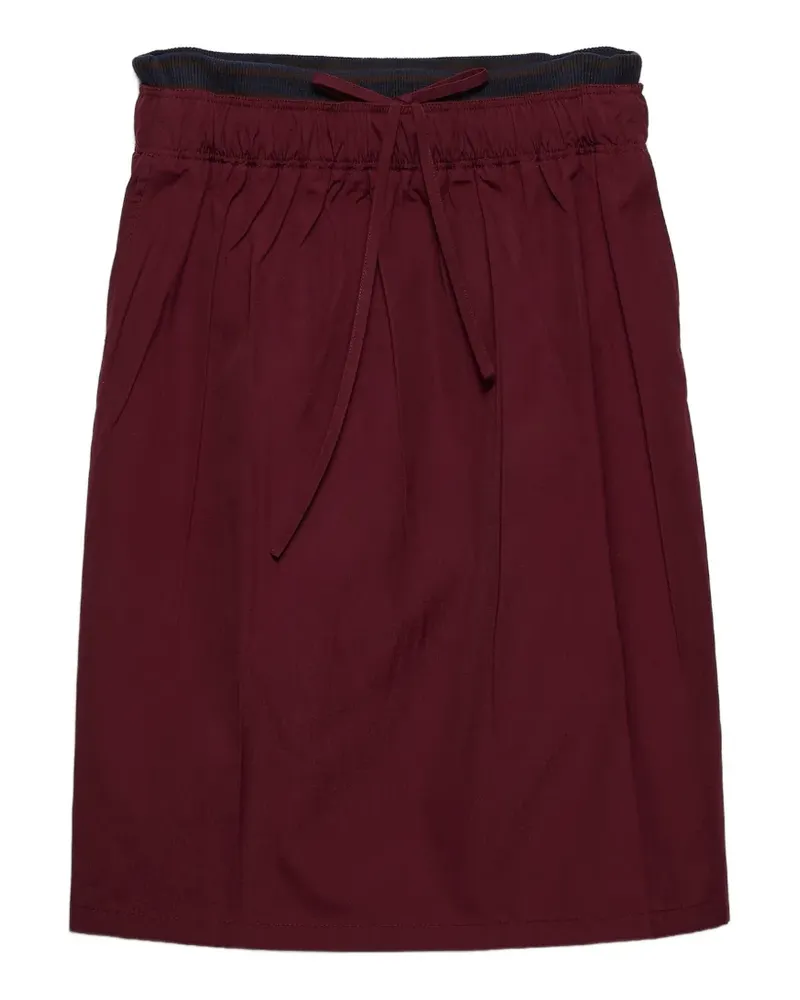 Prada poplin midi-skirt - Rot Rot