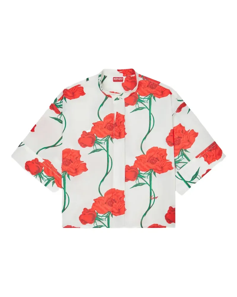 Kenzo floral-print shirt - Weiß Weiß
