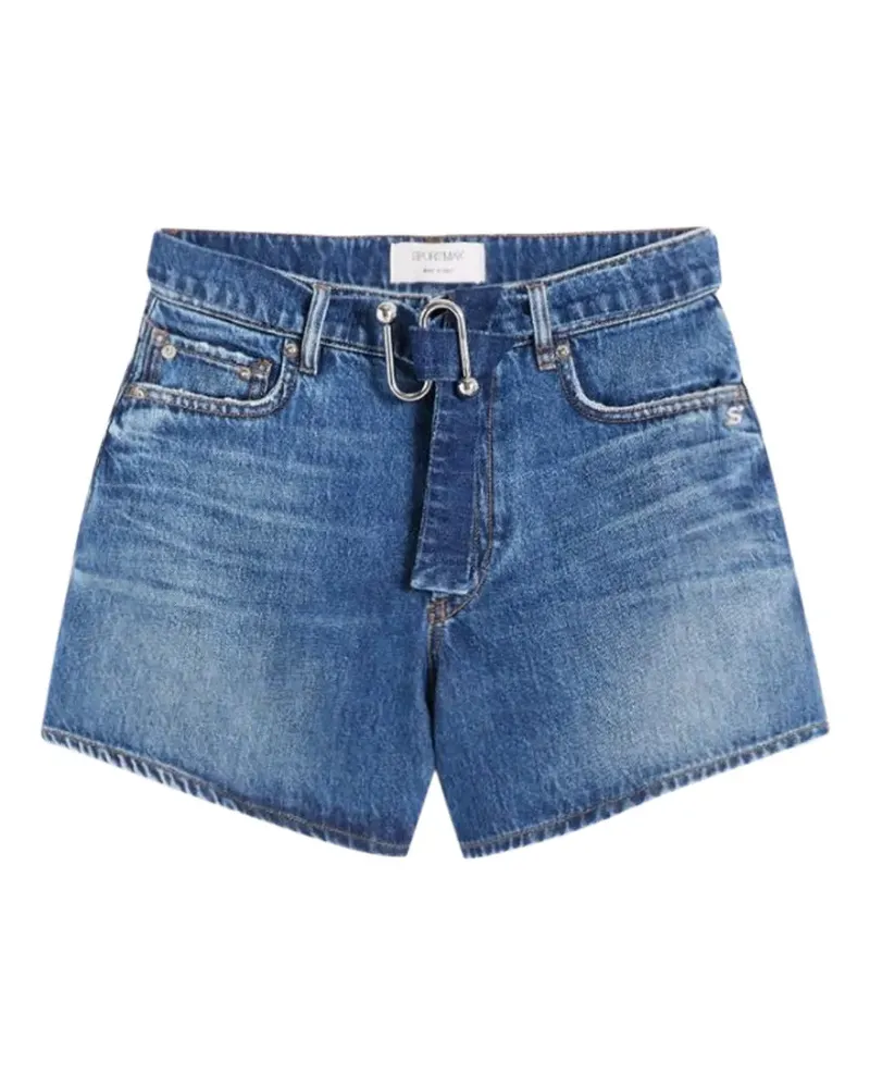 SPORTMAX belted shorts - Blau Blau