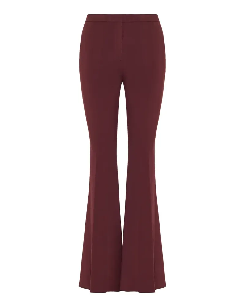 Etro pressed-crease flared trousers - Rot Rot