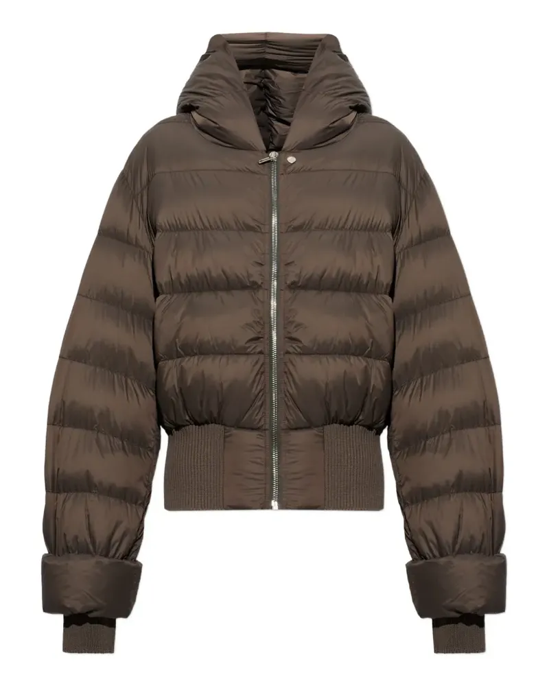 Rick Owens hooded padded jacket - Braun Braun