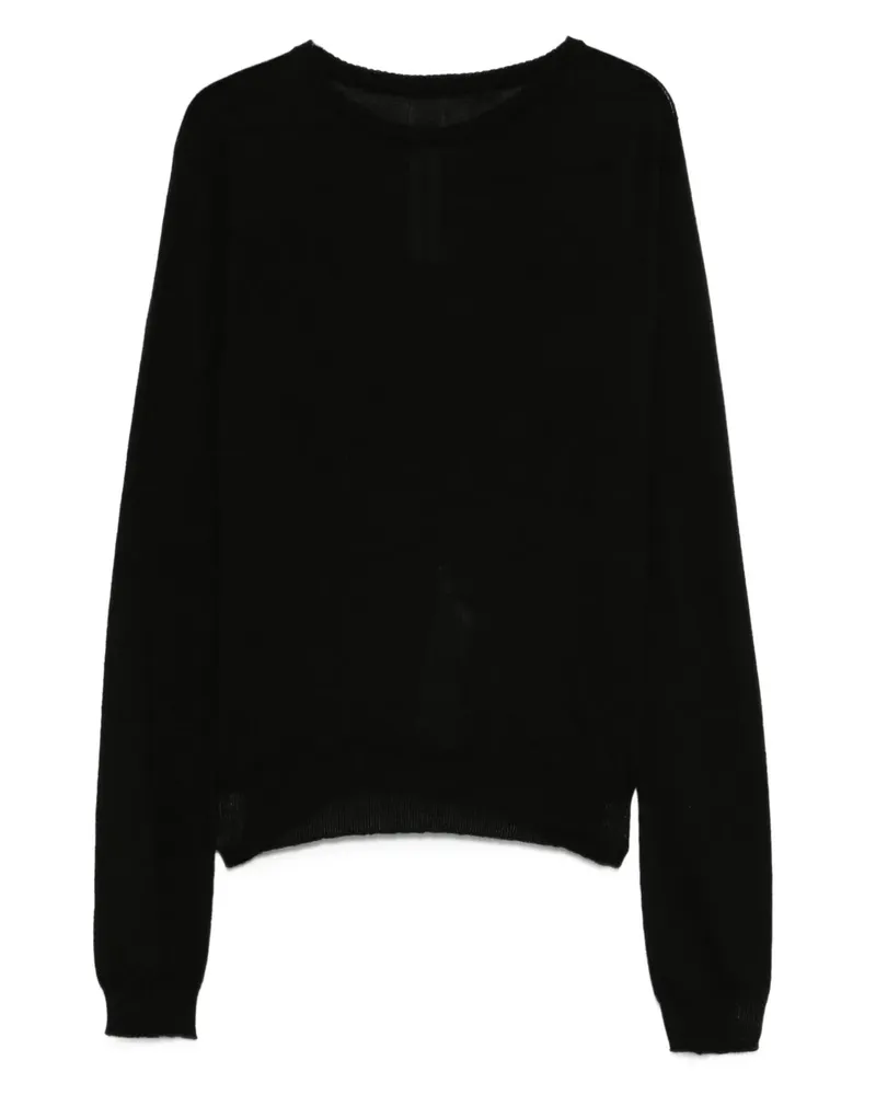 Rick Owens Pullover mit rundem Ausschnitt - Schwarz Schwarz