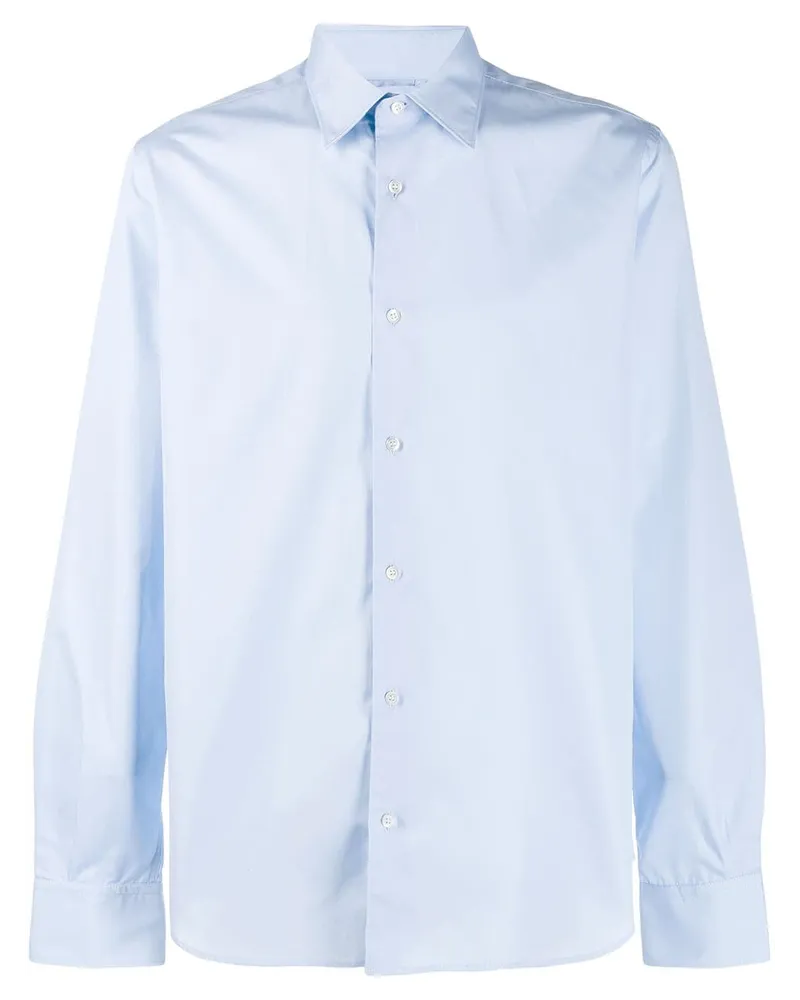 ASPESI Schmales Hemd - Blau Blau