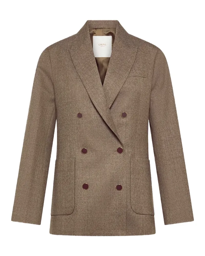 CRUNA Zoe double-breasted blazer - Braun Braun