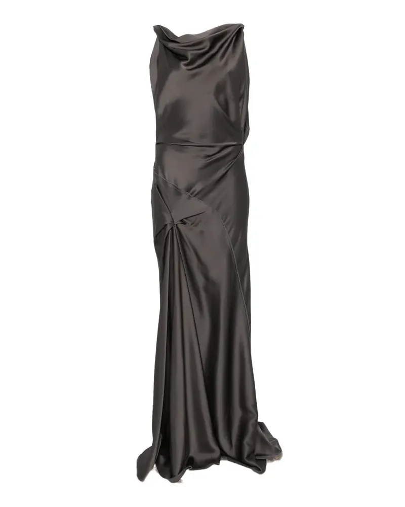 Victoria Beckham Posy cowl-neck maxi dress - Grau Grau