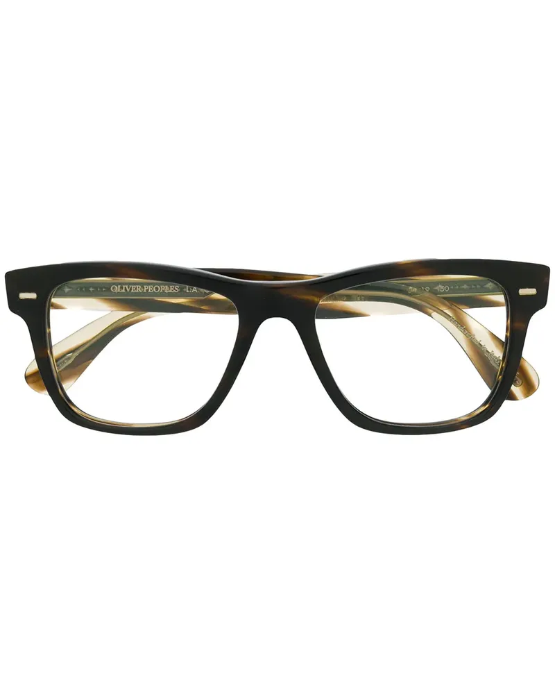 Oliver Peoples Brille mit eckigem Gestell - Schwarz Schwarz