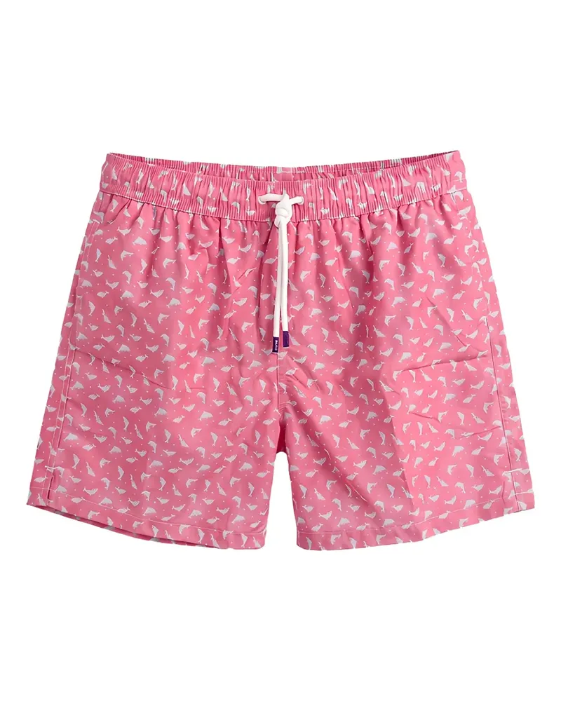 Fedeli Madeira Badeshorts mit Delfin-Print - Rosa Rosa
