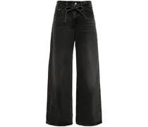 XL Straight Jeans - Schwarz