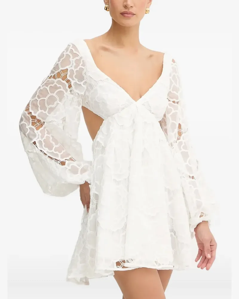 Bardot Klassisches Minikleid - Weiß Weiß