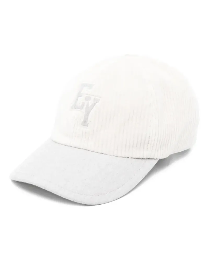 Eleventy Baseballkappe aus Cord - Grau Grau