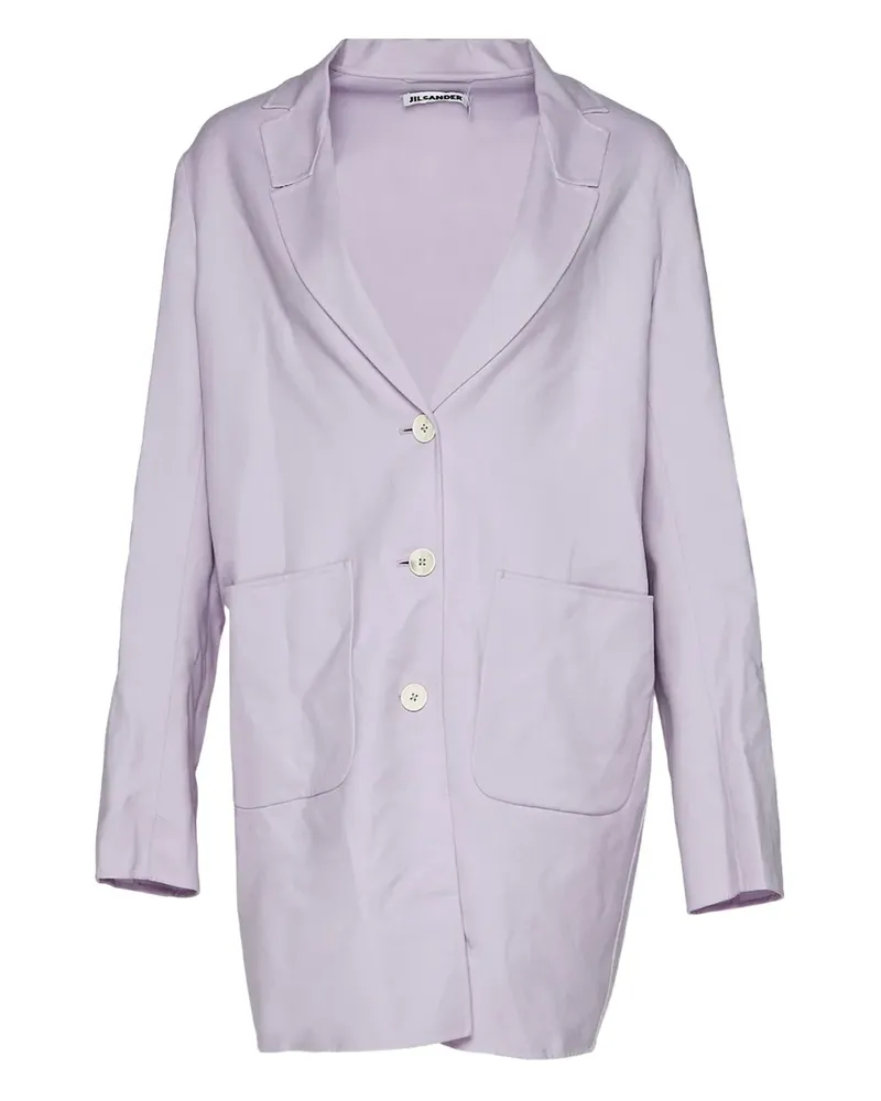 Jil Sander Mantel mit aufgesetzten Taschen - Violett Violett