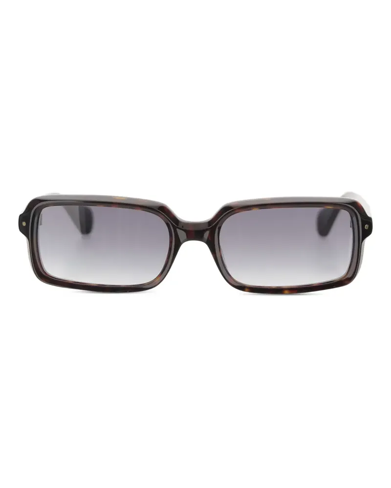 Carven Sonnenbrille mit eckigem Gestell - Braun Braun