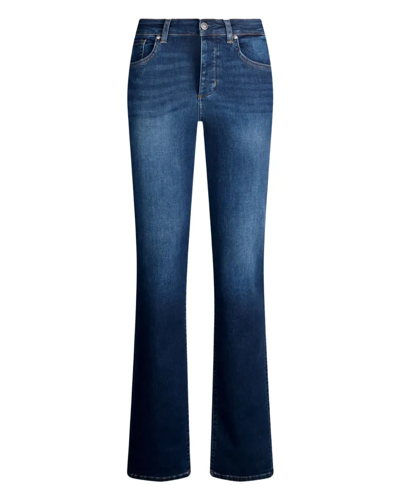 Liu Jo Five-Pocket-Jeans mit Logo-Schild - Blau Blau