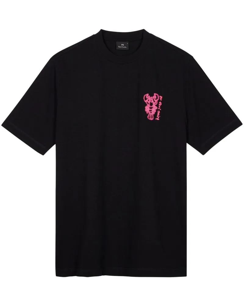 Paul Smith T-Shirt mit Lobster-Print - Schwarz Schwarz